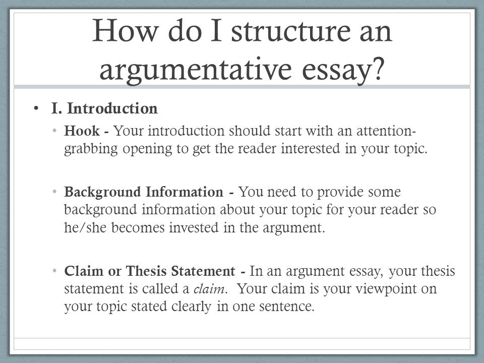 Write an introductory paragraph for an argumentative essay